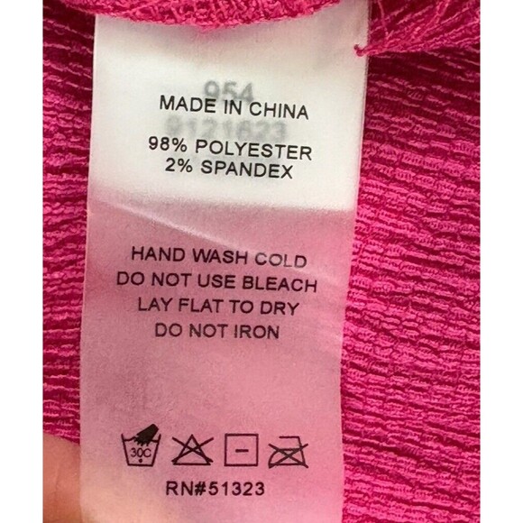 Vince Camuto Puff Sleeve Knit Top Women's Size Small Modern Pink 9121623 New! - Picture 13 of 16